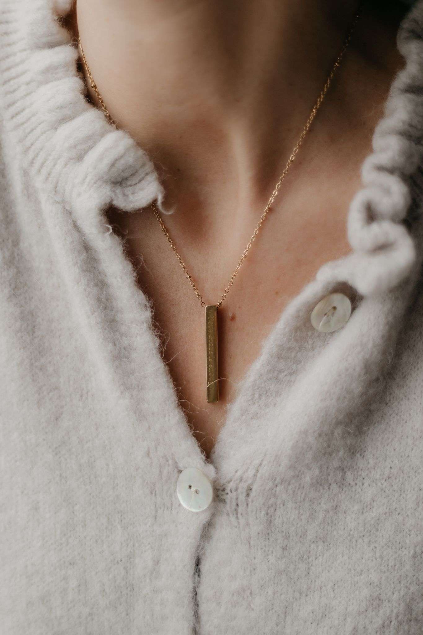 Gouden ketting - Your grace is enough - Afbeelding 2