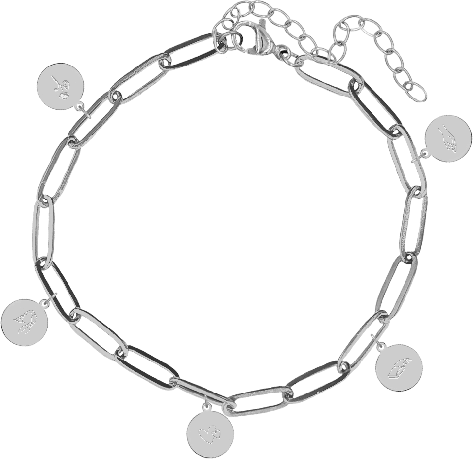 Armband rvs zilver - Levenshuis - Johannes 10:10