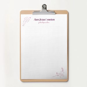 Klembord gebedskaarten