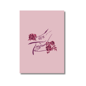 Kaart Maria aan Jezus' voeten A6