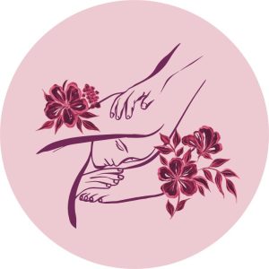 Muurcirkel Maria aan Jezus´ voeten